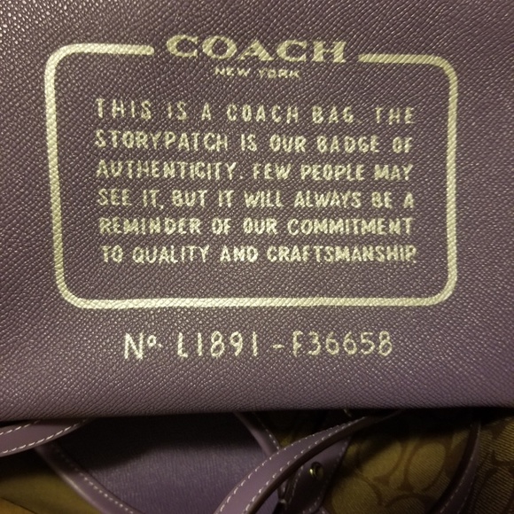 Coach Reversible PVC City Signature Tote - Picture 6 of 6
